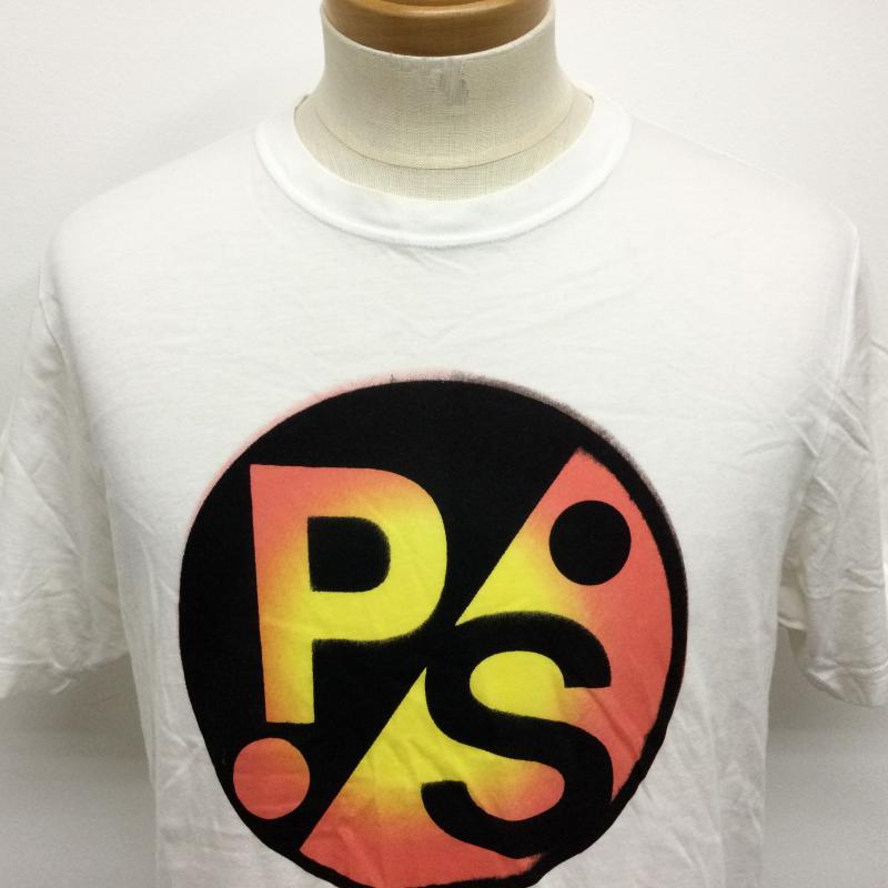 ピーエスポールスミス PS Paul Smith Tシャツ 半袖 262534 サークルPSロゴプリント 半袖Tシャツ L プリント 白 / ホワイト / white メンズ USED 古着 中古 50116967