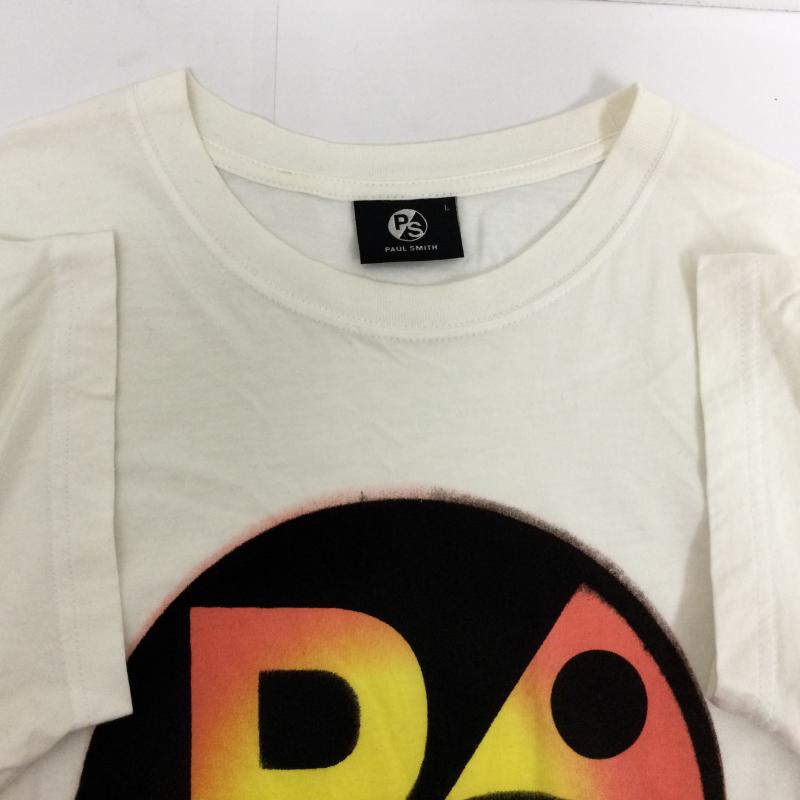 ピーエスポールスミス PS Paul Smith Tシャツ 半袖 262534 サークルPSロゴプリント 半袖Tシャツ L プリント 白 / ホワイト / white メンズ USED 古着 中古 50116967
