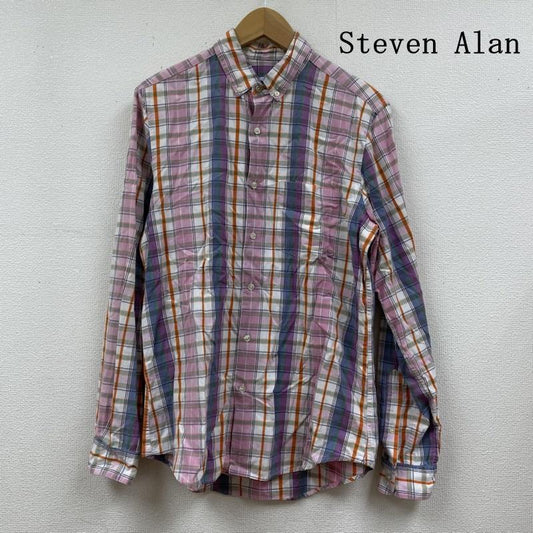 スティーブンアラン Steven Alan シャツ、ブラウス 長袖 マドラスチェック シャツ ブラウス ボタンダウン 胸ポケット 116219 00985 S チェック マルチカラー / マルチカラー / multicolor メンズ USED 古着 中古 50117282