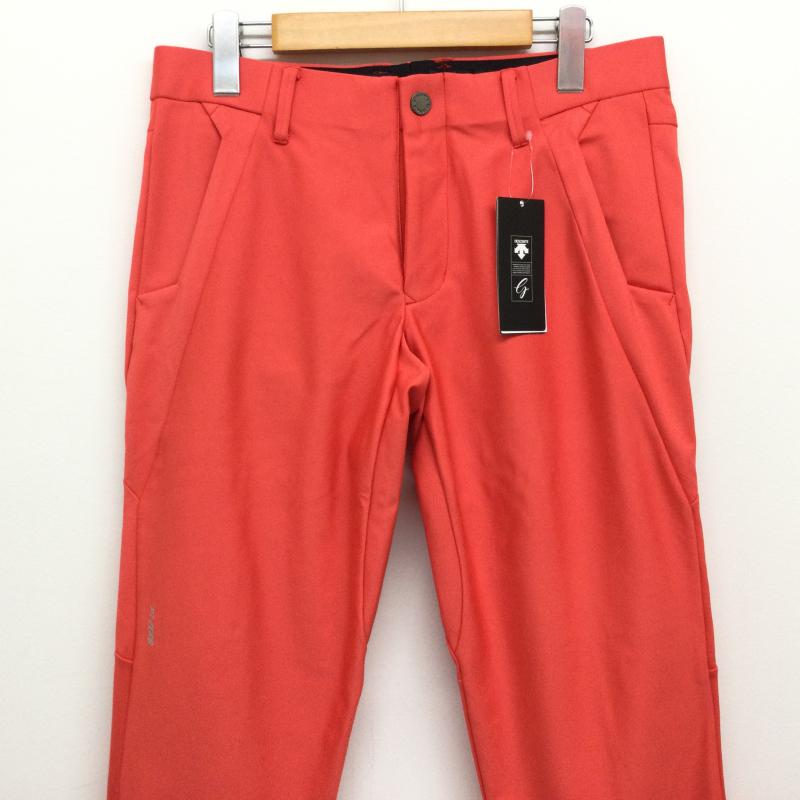 デサント DESCENTE ボトムス ボトムス DGM0JD05 BASIC SERIES PT-ZERO 立体的裁断 機能性 防滑性 ドライタッチ ゴルフパンツ タグ付 M 無地 X ワンポイント 橙 / オレンジ / orange メンズ USED 古着 中古 50117296
