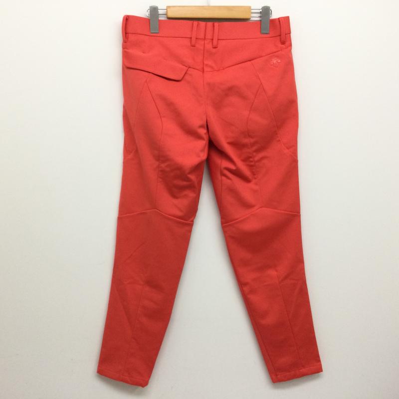 デサント DESCENTE ボトムス ボトムス DGM0JD05 BASIC SERIES PT-ZERO 立体的裁断 機能性 防滑性 ドライタッチ ゴルフパンツ タグ付 M 無地 X ワンポイント 橙 / オレンジ / orange メンズ USED 古着 中古 50117296