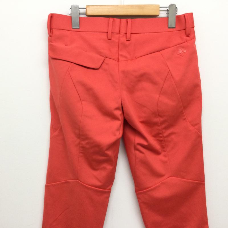 デサント DESCENTE ボトムス ボトムス DGM0JD05 BASIC SERIES PT-ZERO 立体的裁断 機能性 防滑性 ドライタッチ ゴルフパンツ タグ付 M 無地 X ワンポイント 橙 / オレンジ / orange メンズ USED 古着 中古 50117296