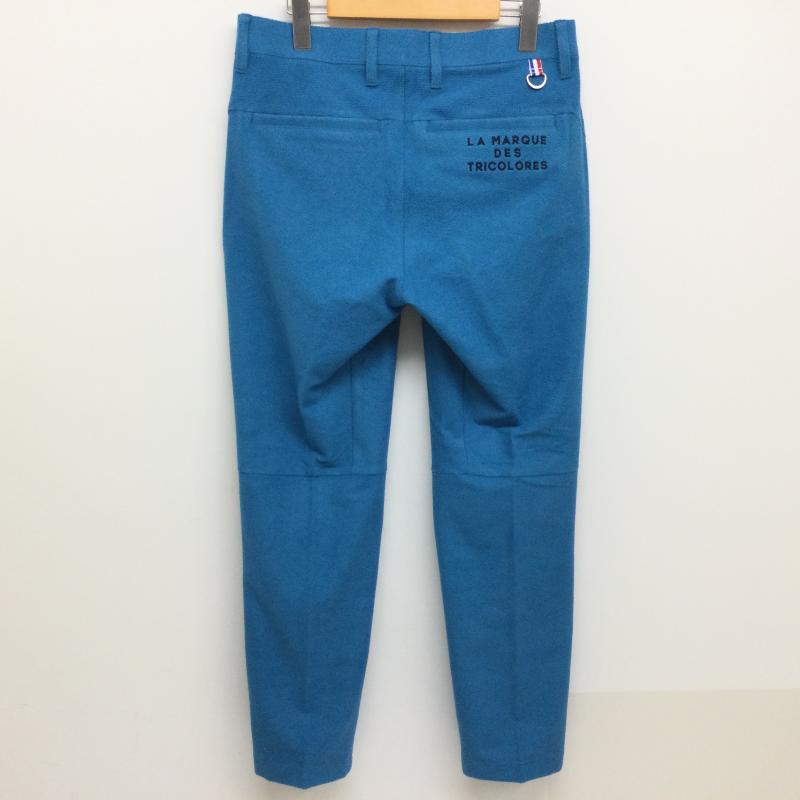 ルコックスポルティフ le coq sportif ボトムス ボトムス QGMUJD07 スイッチストレッチ起毛パンツ ロゴ刺繍 ゴルフパンツ サイズ79 L ロゴ、文字 青 / ブルー / blue メンズ USED 古着 中古 50117511