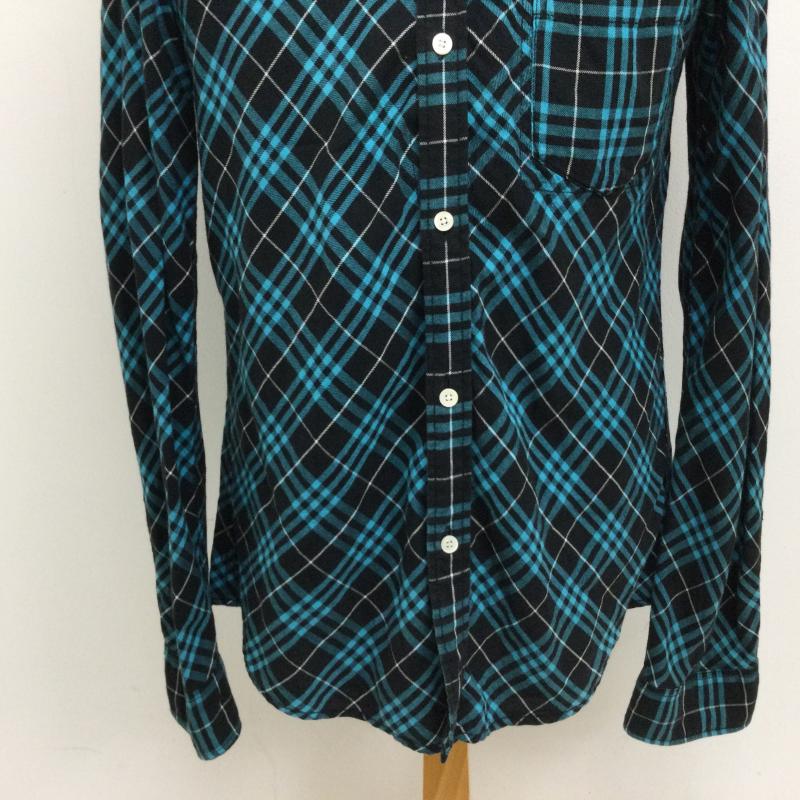 ガイジンメイド GAIJIN MADE シャツ、ブラウス 長袖 コットン チェック柄 長袖シャツ L チェック 黒 / ブラック / black X 薄緑 / ライトグリーン / メンズ USED 古着 中古 50117519