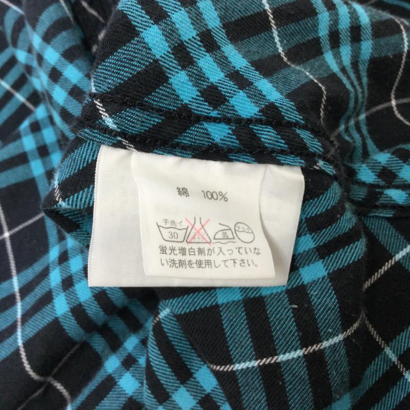 ガイジンメイド GAIJIN MADE シャツ、ブラウス 長袖 コットン チェック柄 長袖シャツ L チェック 黒 / ブラック / black X 薄緑 / ライトグリーン / メンズ USED 古着 中古 50117519