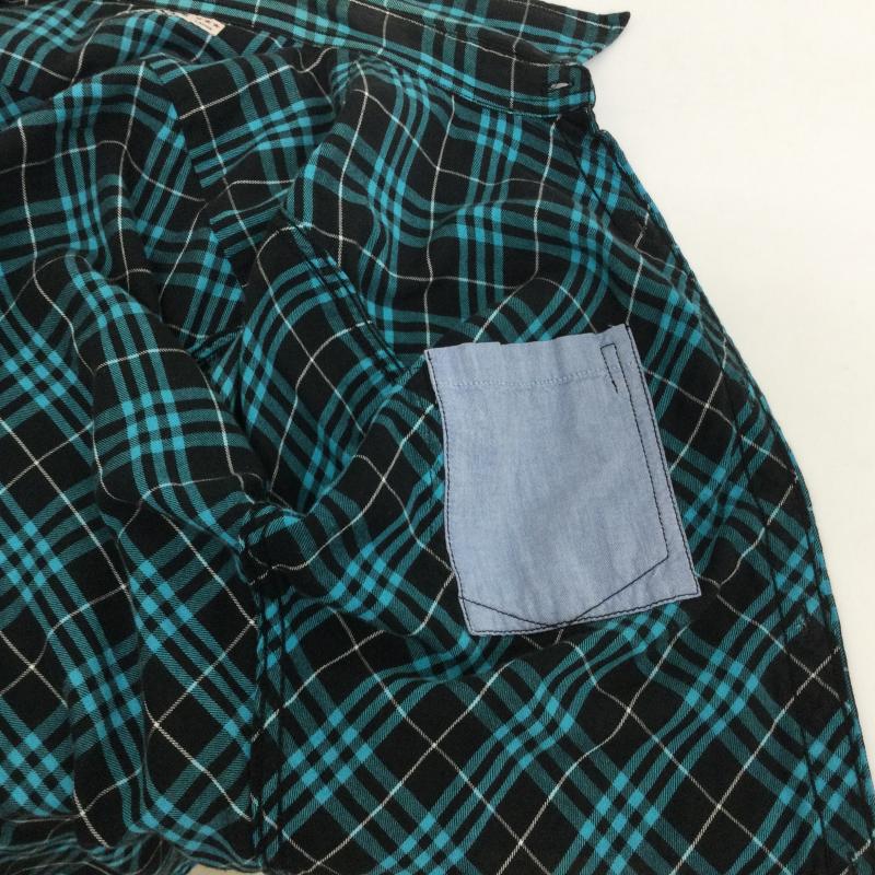 ガイジンメイド GAIJIN MADE シャツ、ブラウス 長袖 コットン チェック柄 長袖シャツ L チェック 黒 / ブラック / black X 薄緑 / ライトグリーン / メンズ USED 古着 中古 50117519