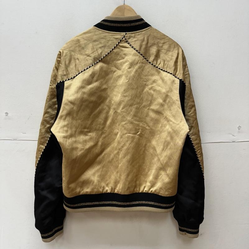 サンローランパリ SAINT LAURENT PARIS ジャケット、上着 ジャンパー、ブルゾン 21SS Teaay Souvenir Jacket キルティング スカジャン V25N 643883 46 黒 / ブラック / black X 金 / ゴールド / gold color メンズ USED 古着 中古 50117635