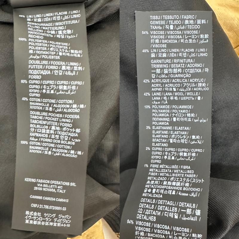 サンローランパリ SAINT LAURENT PARIS ジャケット、上着 ジャンパー、ブルゾン 21SS Teaay Souvenir Jacket キルティング スカジャン V25N 643883 46 黒 / ブラック / black X 金 / ゴールド / gold color メンズ USED 古着 中古 50117635