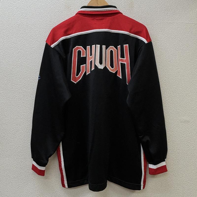 チャンピオン Champion ジャケット、上着 ジャンパー、ブルゾン CR1840 オールド CHUOH アーチロゴ ナイロン 襟付き ジャージ L 黒 / ブラック / black メンズ USED 古着 中古 50117731