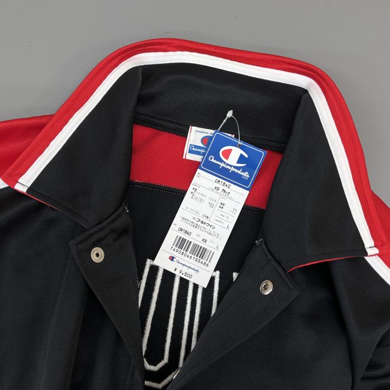 チャンピオン Champion ジャケット、上着 ジャンパー、ブルゾン CR1840 オールド CHUOH アーチロゴ ナイロン 襟付き ジャージ L 黒 / ブラック / black メンズ USED 古着 中古 50117731