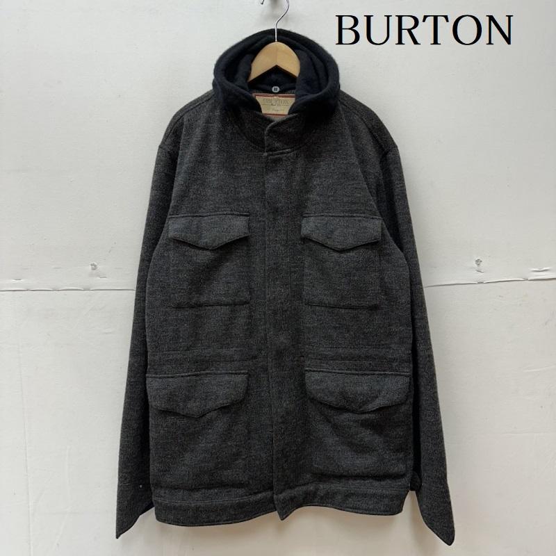 バートン BURTON ジャケット、上着 ジャケット、ブレザー フード 取り外し可 メルトン ジャケット L チャコールグレー / チャコールグレー / メンズ USED 古着 中古 50117863