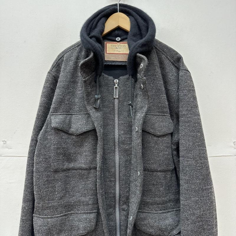 バートン BURTON ジャケット、上着 ジャケット、ブレザー フード 取り外し可 メルトン ジャケット L チャコールグレー / チャコールグレー / メンズ USED 古着 中古 50117863