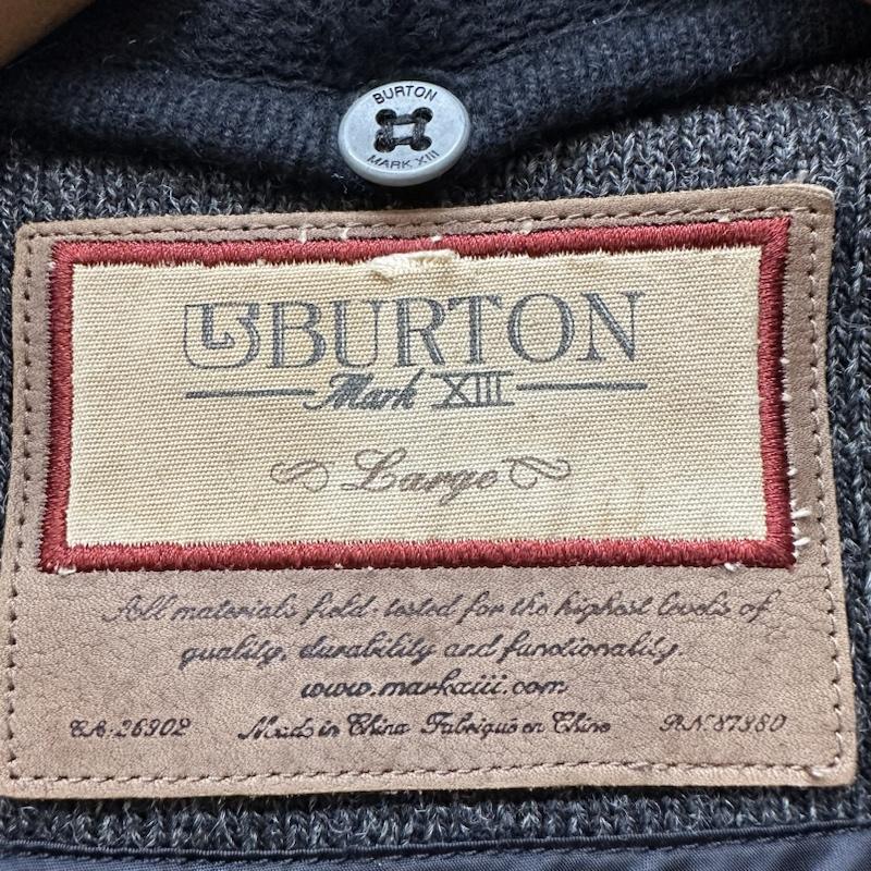 バートン BURTON ジャケット、上着 ジャケット、ブレザー フード 取り外し可 メルトン ジャケット L チャコールグレー / チャコールグレー / メンズ USED 古着 中古 50117863