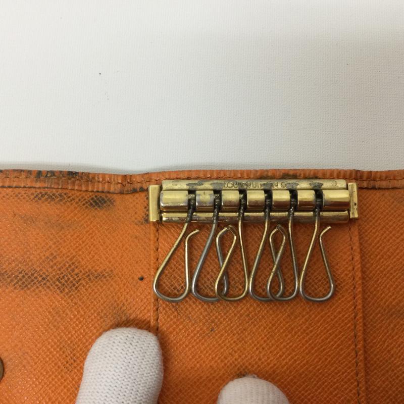 ルイヴィトン LOUIS VUITTON キーケース キーケース エピ ミュルティクレ 6連キーケース -  橙 / オレンジ / orange メンズ USED 古着 中古 50117894