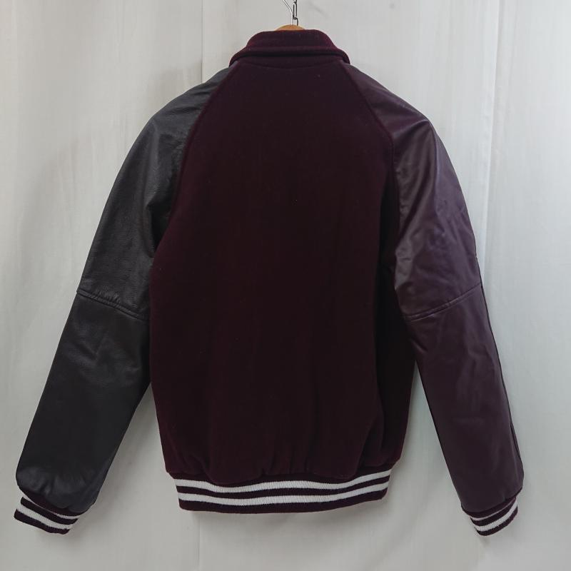ＵＳＥＤ古着 USED/古着 ジャケット、上着 ジャンパー、ブルゾン Dilly Letter Jacket ディリーレタージャケット スタジアムジャンパー スタジャン YXL エンジ - 無地 X ワンポイント えんじ / ワインレッド / dark red メンズ USED 古着 中古 50117918