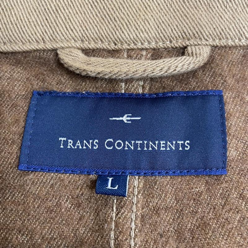 トランスコンチネンツ TRANS CONTINENTS コート コート一般 ダブルブレスト ウール チェスター ロングコート 623033TC L 無地 ベージュ / ベージュ / beige メンズ USED 古着 中古 50117997