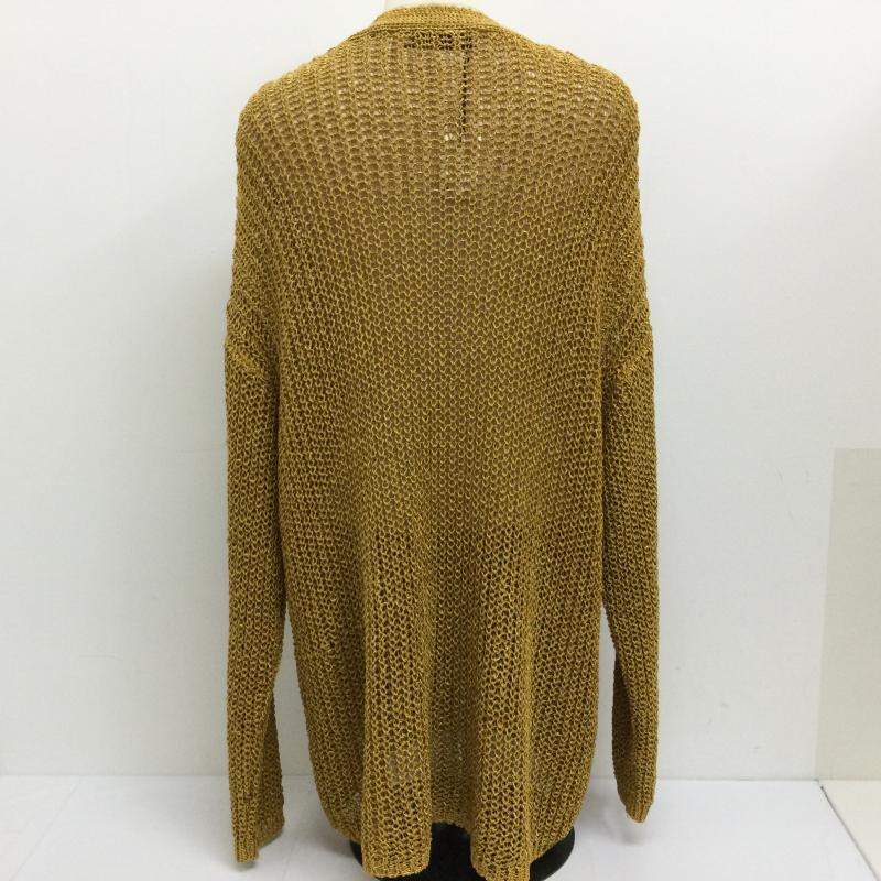 ザラ ZARA カーディガン 長袖 メタリック ニット ルーズカーディガン タグ付 L  金 / ゴールド / gold color レディース USED 古着 中古 50118137