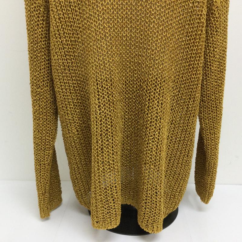 ザラ ZARA カーディガン 長袖 メタリック ニット ルーズカーディガン タグ付 L  金 / ゴールド / gold color レディース USED 古着 中古 50118137