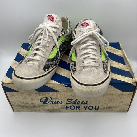 ステューシー STUSSY スニーカー スニーカー VANS×STUSSY OG STYLE 36 LX Creme/Stripe VN-0SF5C4U US：9.5 メンズ USED 古着 中古 50118217