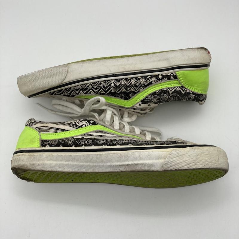 ステューシー STUSSY スニーカー スニーカー VANS×STUSSY OG STYLE 36 LX Creme/Stripe VN-0SF5C4U US：9.5 メンズ USED 古着 中古 50118217