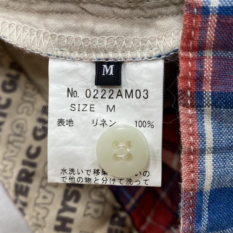 ヒステリックグラマー HYSTERIC GLAMOUR パンツ ショートパンツ 0222AM03 リネン ハーフパンツ ジッパーフライ M チェック X ワンポイント X ロゴ、文字 マルチカラー / マルチカラー / multicolor メンズ USED 古着 中古 50118462