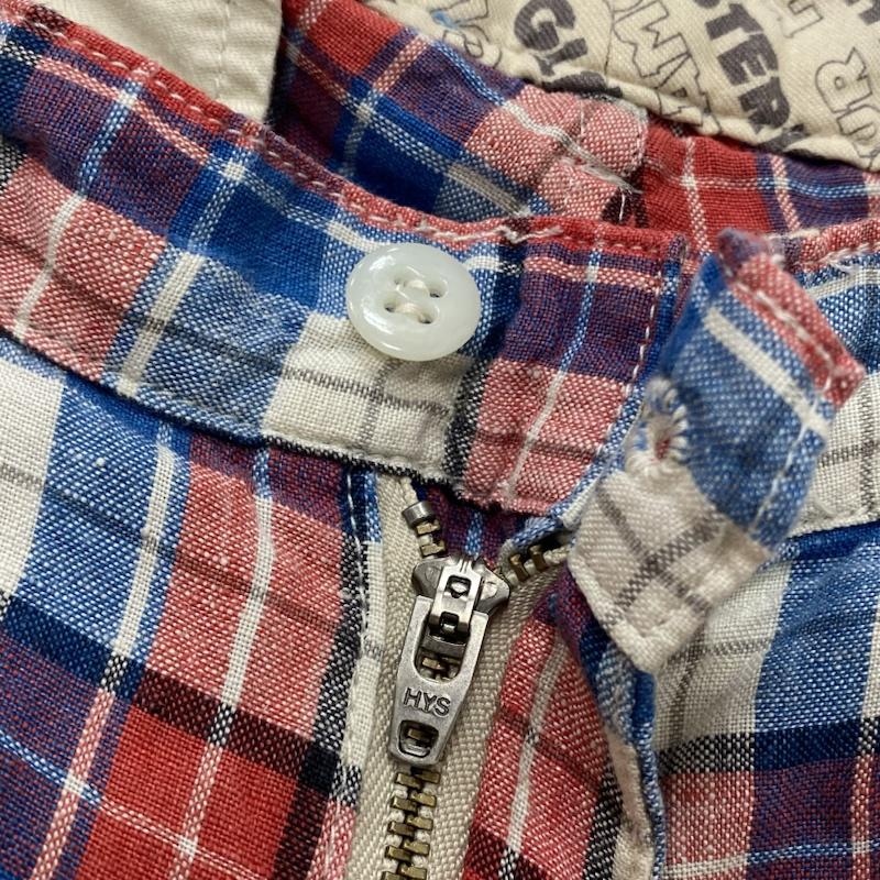 ヒステリックグラマー HYSTERIC GLAMOUR パンツ ショートパンツ 0222AM03 リネン ハーフパンツ ジッパーフライ M チェック X ワンポイント X ロゴ、文字 マルチカラー / マルチカラー / multicolor メンズ USED 古着 中古 50118462