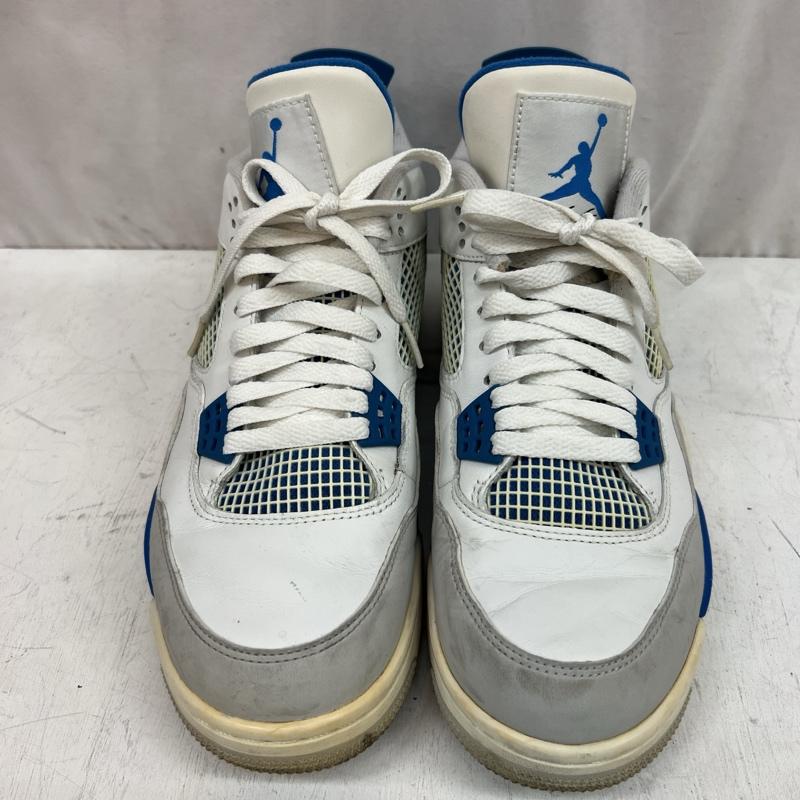 ナイキ NIKE スニーカー スニーカー AIR JORDAN 4 RETRO  MILITARY BLUE  2012年 308497-105 エアジョーダン 26.5cm 白 / ホワイト / white X 青 / ブルー / blue メンズ USED 古着 中古 50118478