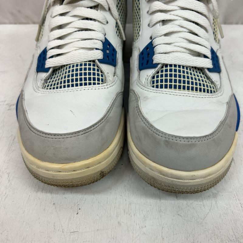 ナイキ NIKE スニーカー スニーカー AIR JORDAN 4 RETRO  MILITARY BLUE  2012年 308497-105 エアジョーダン 26.5cm 白 / ホワイト / white X 青 / ブルー / blue メンズ USED 古着 中古 50118478