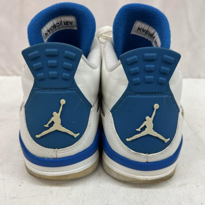 ナイキ NIKE スニーカー スニーカー AIR JORDAN 4 RETRO  MILITARY BLUE  2012年 308497-105 エアジョーダン 26.5cm 白 / ホワイト / white X 青 / ブルー / blue メンズ USED 古着 中古 50118478