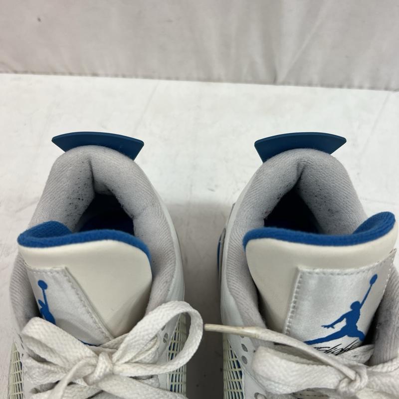 ナイキ NIKE スニーカー スニーカー AIR JORDAN 4 RETRO  MILITARY BLUE  2012年 308497-105 エアジョーダン 26.5cm 白 / ホワイト / white X 青 / ブルー / blue メンズ USED 古着 中古 50118478