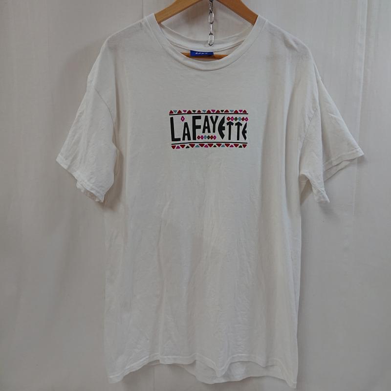 ラファイエット Lafayette Tシャツ 半袖 LFYT × RISA RADIO RAHEEM S/S TEE コラボ 半袖Tシャツ L ロゴ、文字 X キャラクター 白 / ホワイト / white メンズ USED 古着 中古 50118510