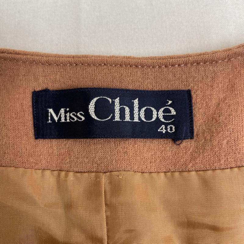 ミスクロエ MISS CHLOE セットアップ セットアップ ノーカラー ジャケット シングル スカート セットアップ プリーツ 40 無地 橙 / オレンジ / orange レディース USED 古着 中古 50118865