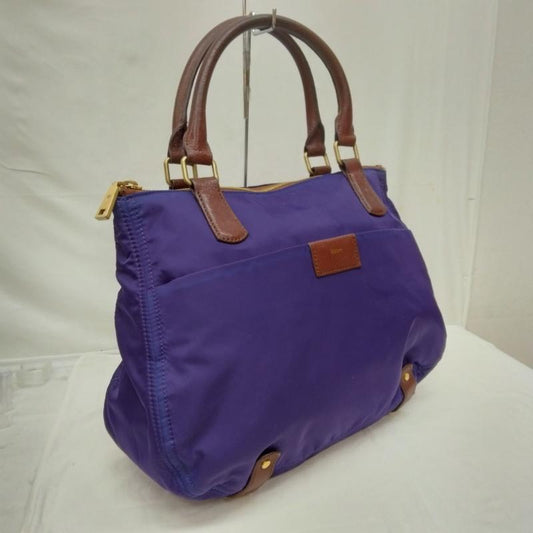 古着 USED ハンドバッグ ハンドバッグ JOOP! ヨープ ナイロン レザー ハンド バッグ - 茶 / ブラウン / brown X 紫 / パープル / purple レディース USED 古着 中古 50118977