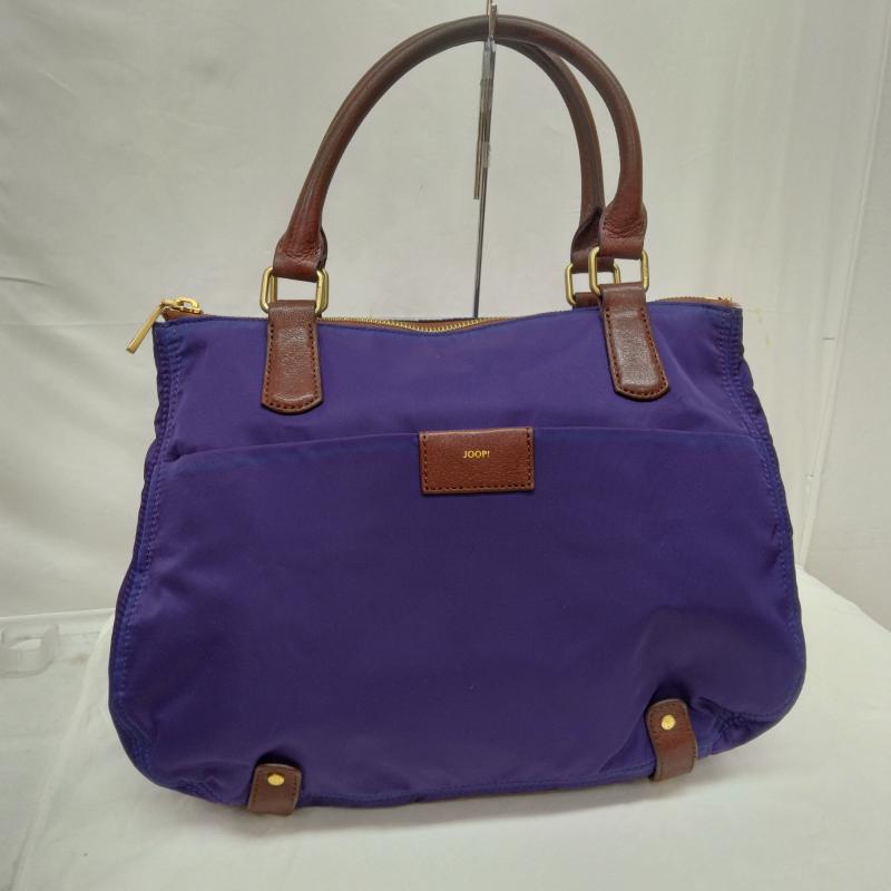 古着 USED ハンドバッグ ハンドバッグ JOOP! ヨープ ナイロン レザー ハンド バッグ - 茶 / ブラウン / brown X 紫 / パープル / purple レディース USED 古着 中古 50118977