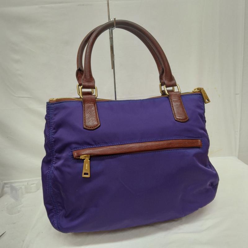 古着 USED ハンドバッグ ハンドバッグ JOOP! ヨープ ナイロン レザー ハンド バッグ - 茶 / ブラウン / brown X 紫 / パープル / purple レディース USED 古着 中古 50118977