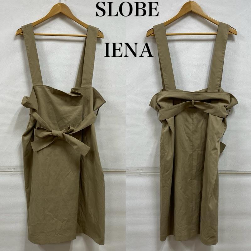 イエナスローブ IENA SLOBE スカート ひざ丈スカート サスペンダー スカート ベルト リボン 17-040-912-0040-1-0 FREE 無地 ベージュ / ベージュ / beige レディース USED 古着 中古 50119052