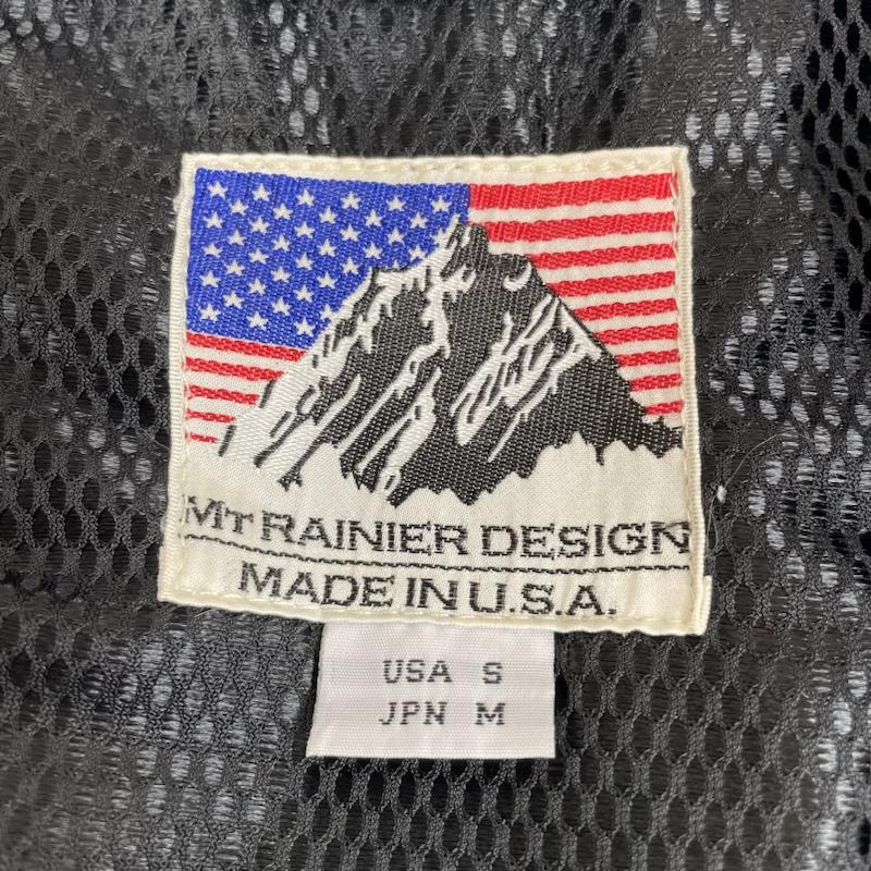 マウントレイニアデザイン Mt RAINIER DESIGN ベスト ベスト ボア フリース ベスト ナイロン 前開き フルジップアップ 切り替え 防寒 USA製 M ロゴ、文字 青 / ブルー / blue メンズ USED 古着 中古 50119053