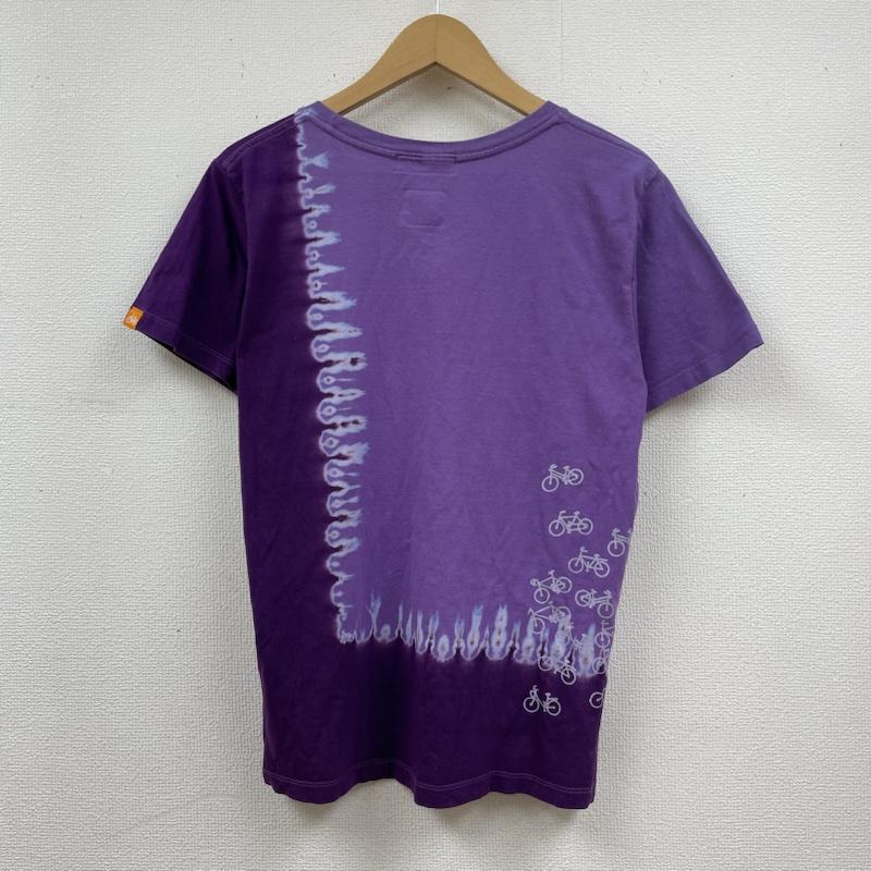 ソウ・ソウ SOU･SOU カットソー 半袖 ルコックスポルティフ コラボ 半袖 Tシャツ ラウンドネック カットソー 絞り染め柄 自転車プリント M プリント X  紫 / パープル / purple レディース USED 古着 中古 50119097