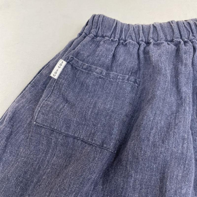 ソウ・ソウ SOU･SOU パンツ ショートパンツ 広形もんぺ ハーフ パンツ ウエストゴム ワイドショーツ スカーチョ 無地 紺 / ネイビー / navy レディース USED 古着 中古 50119102