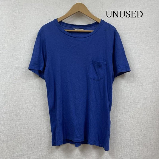 アンユーズド UNUSED Tシャツ 半袖 Standerd Pocket T-shirt クルーネック ポケット Tシャツ 半袖 カットソー 3 無地 青 / ブルー / blue メンズ USED 古着 中古 50119294