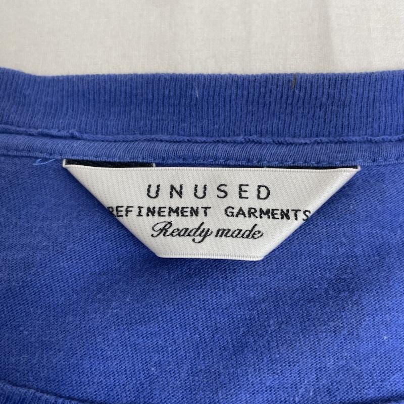 アンユーズド UNUSED Tシャツ 半袖 Standerd Pocket T-shirt クルーネック ポケット Tシャツ 半袖 カットソー 3 無地 青 / ブルー / blue メンズ USED 古着 中古 50119294