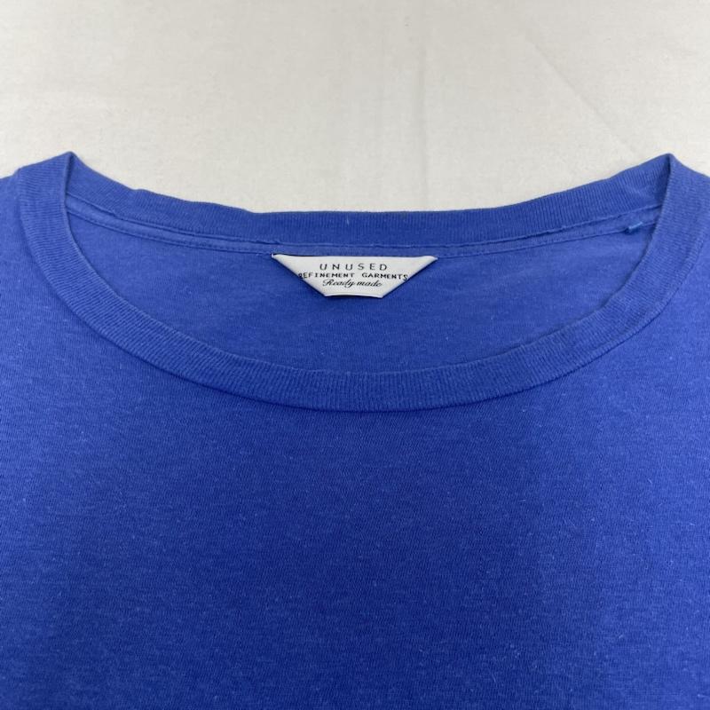 アンユーズド UNUSED Tシャツ 半袖 Standerd Pocket T-shirt クルーネック ポケット Tシャツ 半袖 カットソー 3 無地 青 / ブルー / blue メンズ USED 古着 中古 50119294