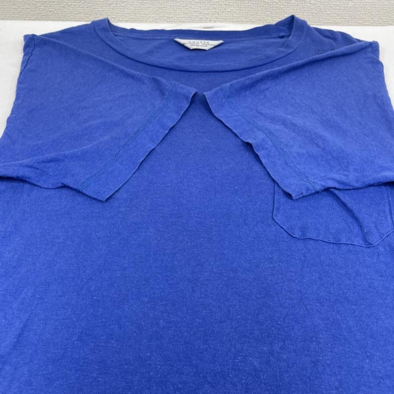 アンユーズド UNUSED Tシャツ 半袖 Standerd Pocket T-shirt クルーネック ポケット Tシャツ 半袖 カットソー 3 無地 青 / ブルー / blue メンズ USED 古着 中古 50119294