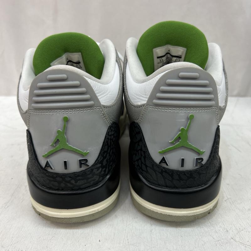 ナイキ NIKE スニーカー スニーカー エアジョーダン 3 レトロ クロロフィル AIR JORDAN 3 RETRO 136064-006 27.5cm 灰 / グレー / gray メンズ USED 古着 中古 50119427
