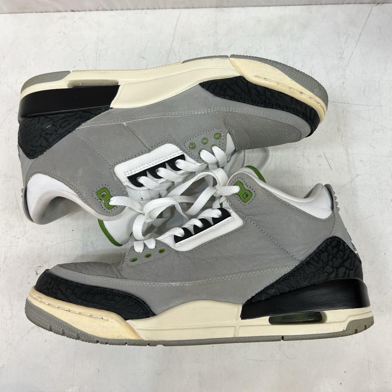 ナイキ NIKE スニーカー スニーカー エアジョーダン 3 レトロ クロロフィル AIR JORDAN 3 RETRO 136064-006 27.5cm 灰 / グレー / gray メンズ USED 古着 中古 50119427