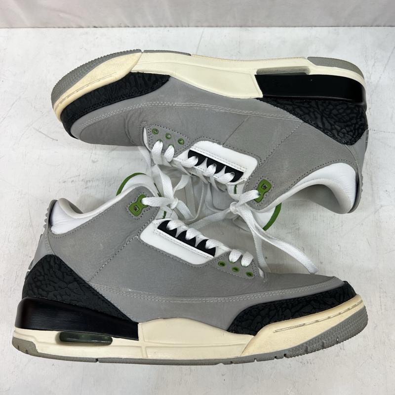 ナイキ NIKE スニーカー スニーカー エアジョーダン 3 レトロ クロロフィル AIR JORDAN 3 RETRO 136064-006 27.5cm 灰 / グレー / gray メンズ USED 古着 中古 50119427