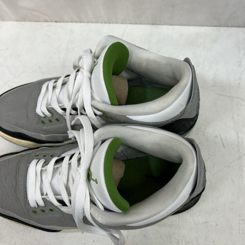 ナイキ NIKE スニーカー スニーカー エアジョーダン 3 レトロ クロロフィル AIR JORDAN 3 RETRO 136064-006 27.5cm 灰 / グレー / gray メンズ USED 古着 中古 50119427