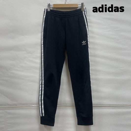 アディダス adidas パンツ サルエルパンツ トラックパンツ GF0209 26N001 ジャージ S 無地 X ワンポイント X ボーダー柄 X 刺繍 黒 / ブラック / black X 白 / ホワイト / white レディース USED 古着 中古 50119461