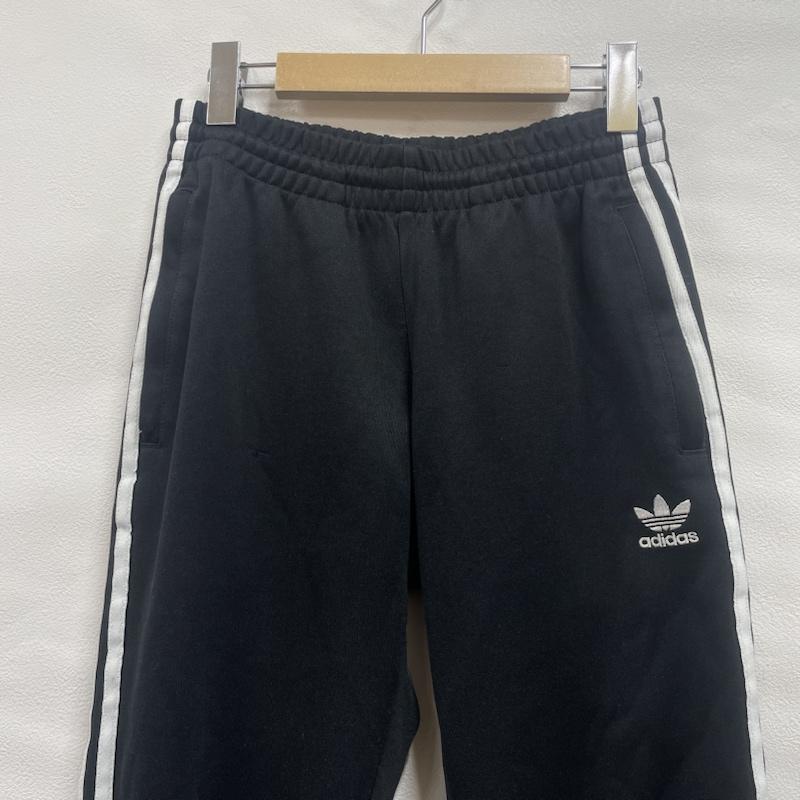 アディダス adidas パンツ サルエルパンツ トラックパンツ GF0209 26N001 ジャージ S 無地 X ワンポイント X ボーダー柄 X 刺繍 黒 / ブラック / black X 白 / ホワイト / white レディース USED 古着 中古 50119461