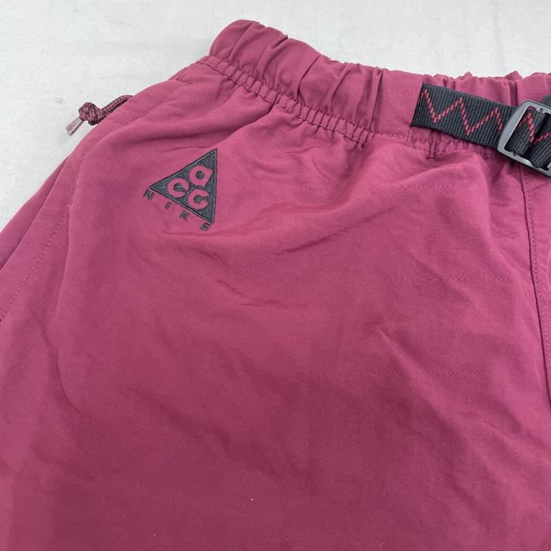 ナイキ エィシージー NIKE ACG パンツ ショートパンツ ナイロン ショート ショーツ ハーフパンツ ロゴ 刺繍 ウーブン DARK BEETROOT CU8892-638 XS ロゴ、文字 X 刺繍 えんじ / ワインレッド / dark red メンズ USED 古着 中古 50119596